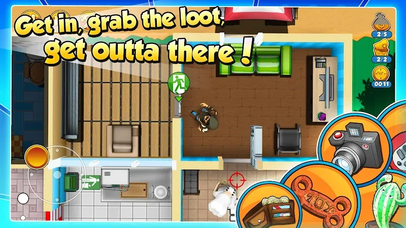 Capture d'écran 3 du gameplay de Robbery Bob 2 MOD APK