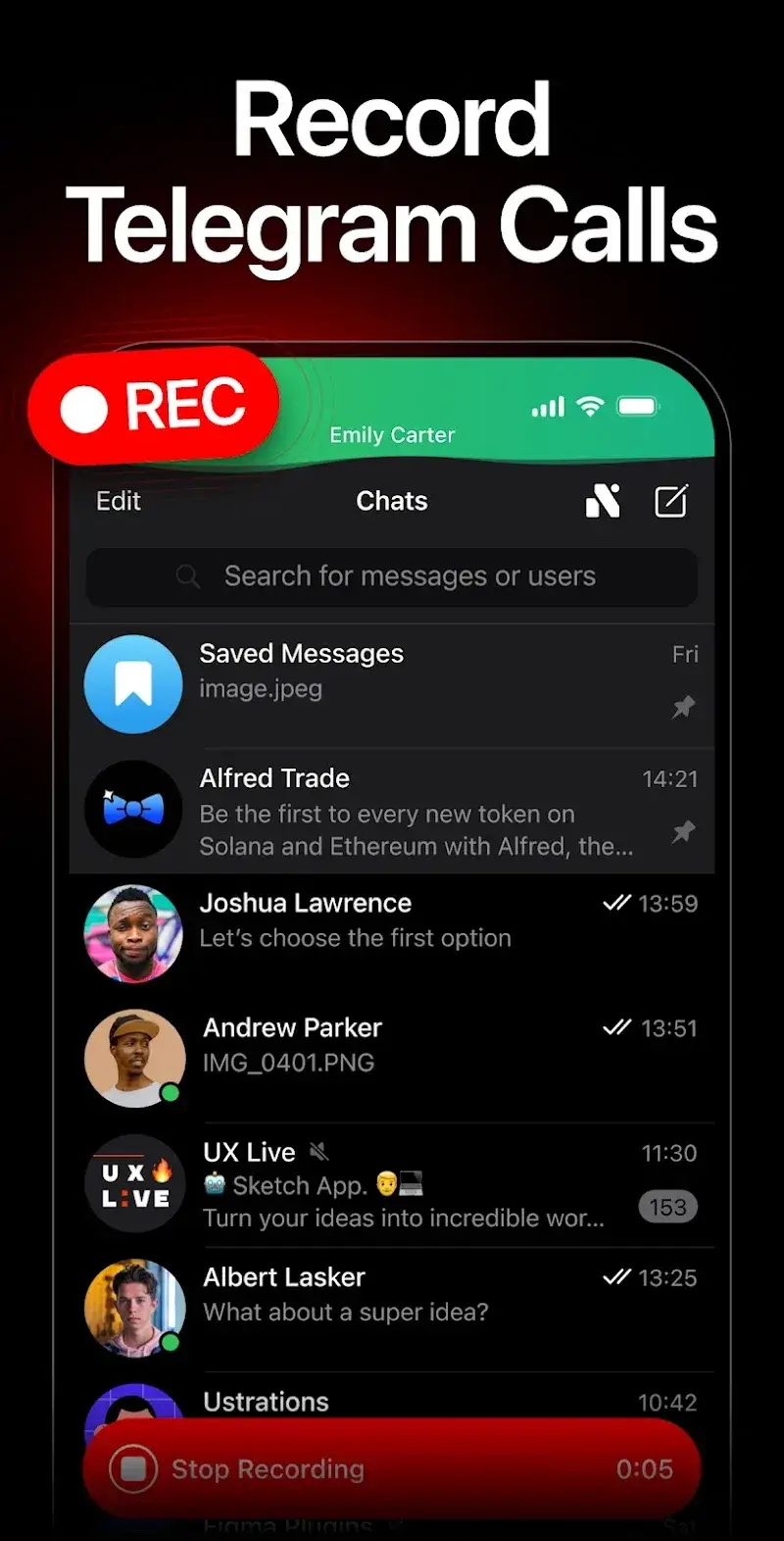 Nicegram: Mensajero de IA Seguro captura de pantalla 3