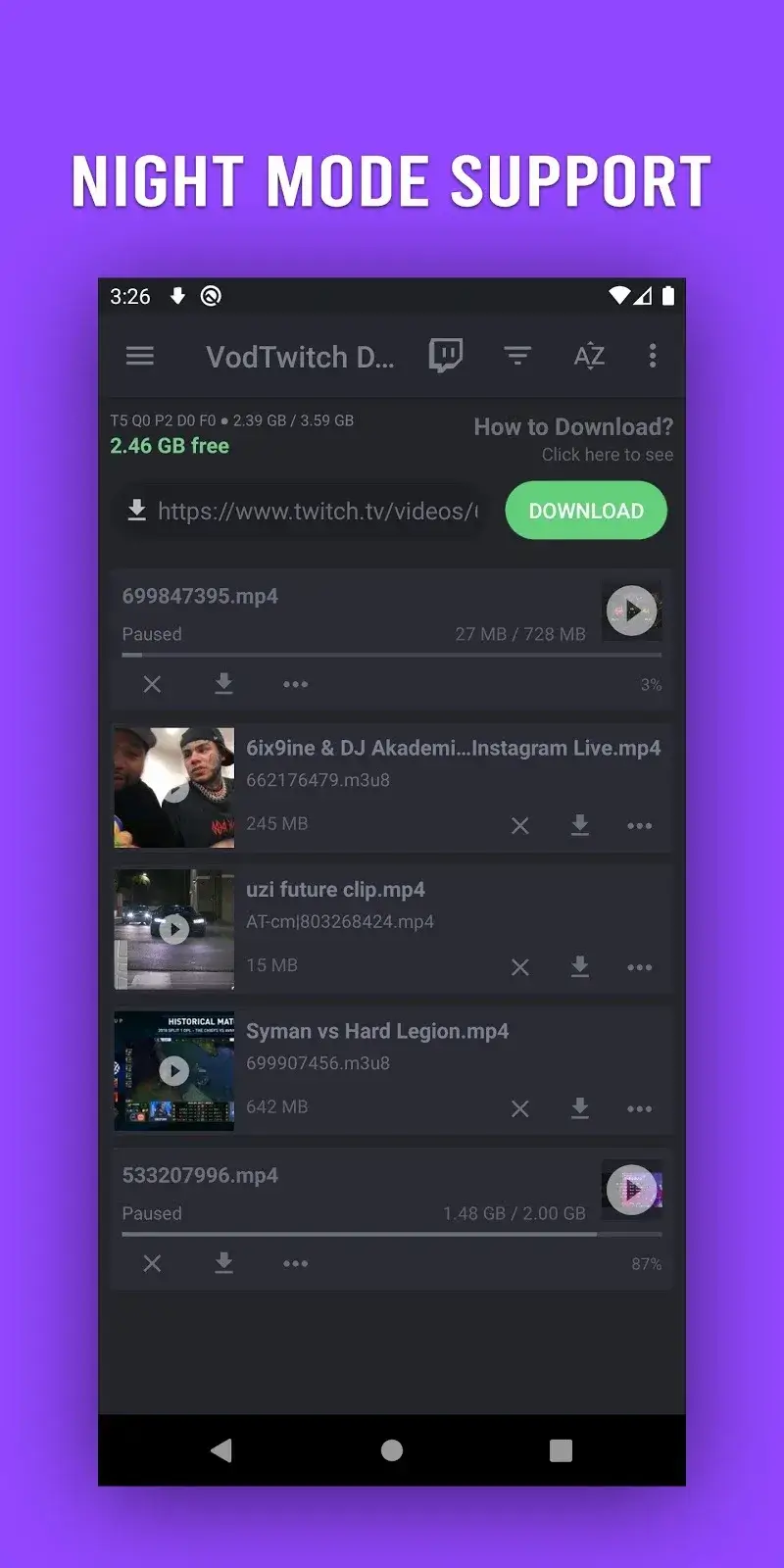 Capture d'écran 4 de VodTwit Downloader