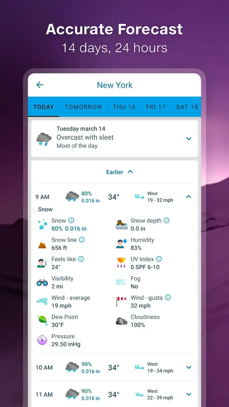 Meteored screenshot 2