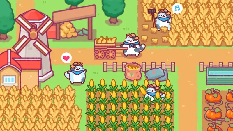 Cat Town Valley: Healing Farm captura de pantalla 5