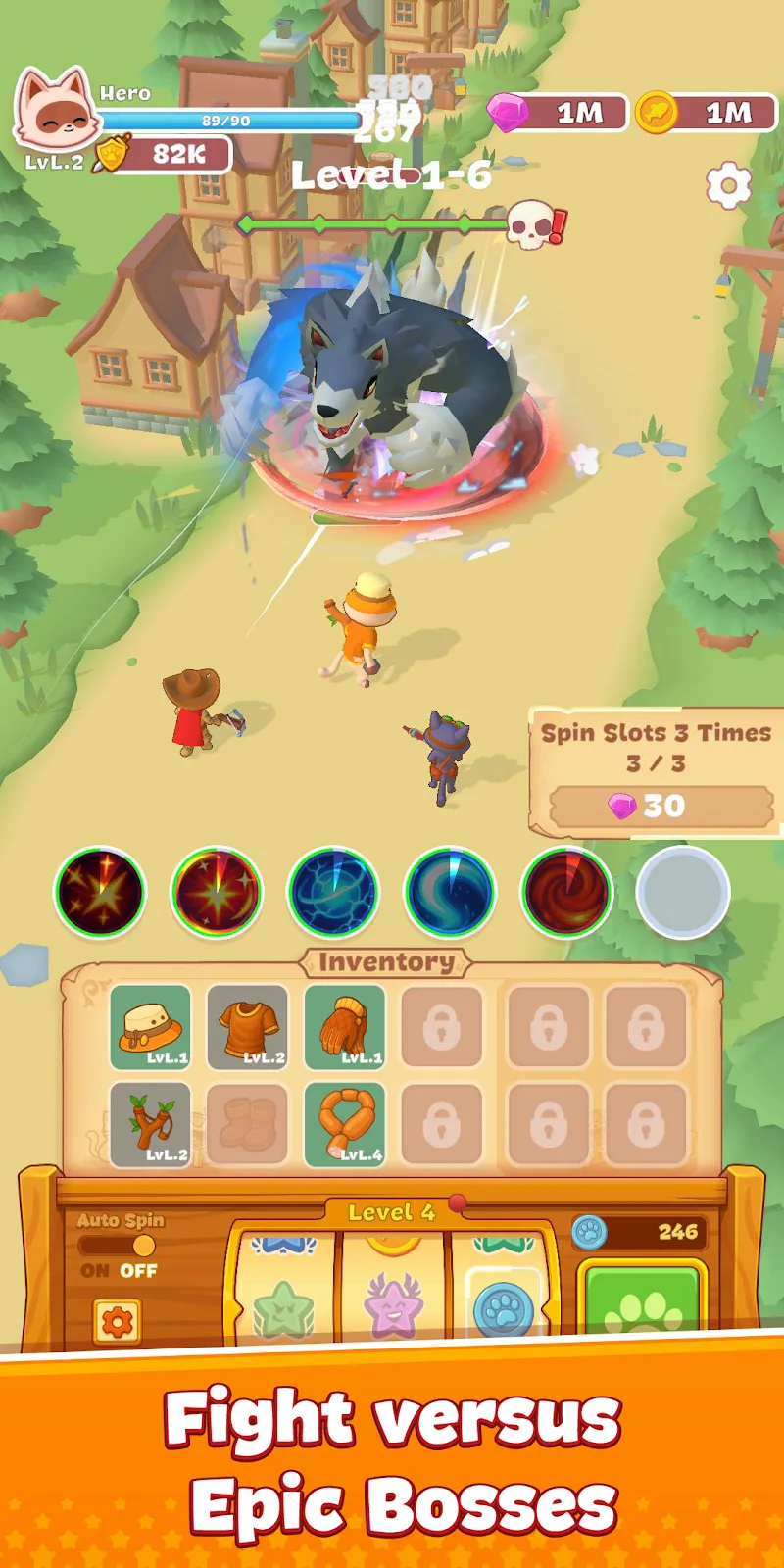 Aperçu du gameplay de Meow Fury 3