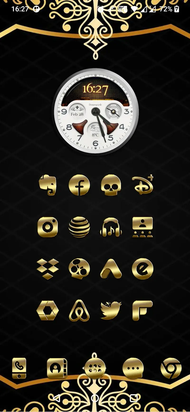 Tangkapan layar 5 Gold-PD Icon Pack