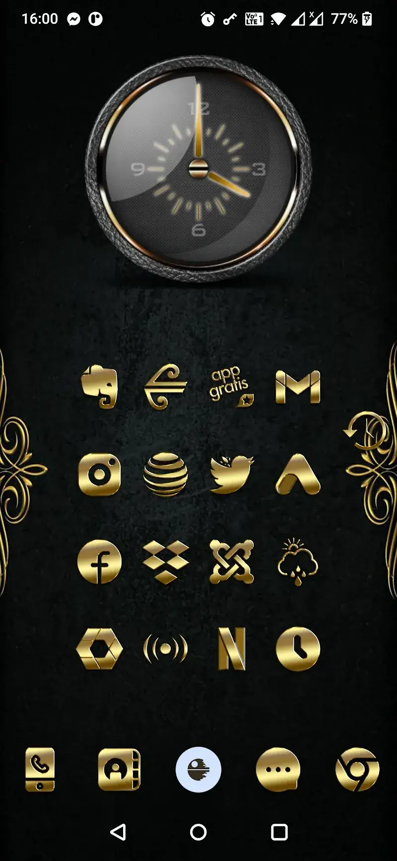 Tangkapan layar 4 Gold-PD Icon Pack