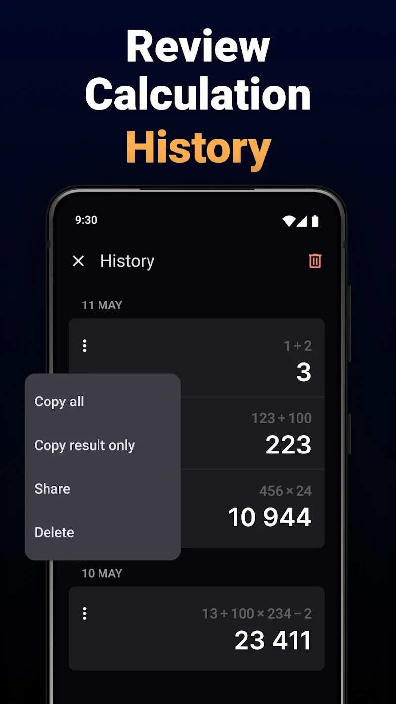 Aperçu 6 de l'application Calculator One