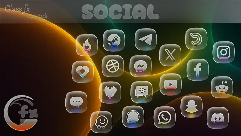 Fourth Preview of Glass FX Icon Pack