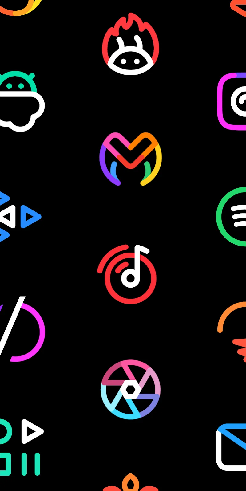 Capture d'écran 3 de Nyon Line Icon Pack