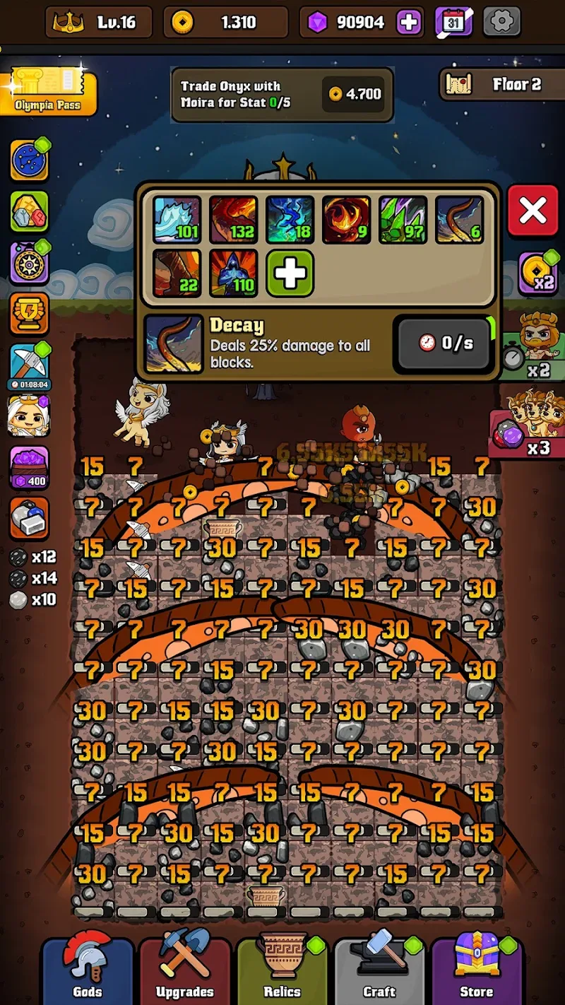 Tangkapan layar Idle God Miner 6