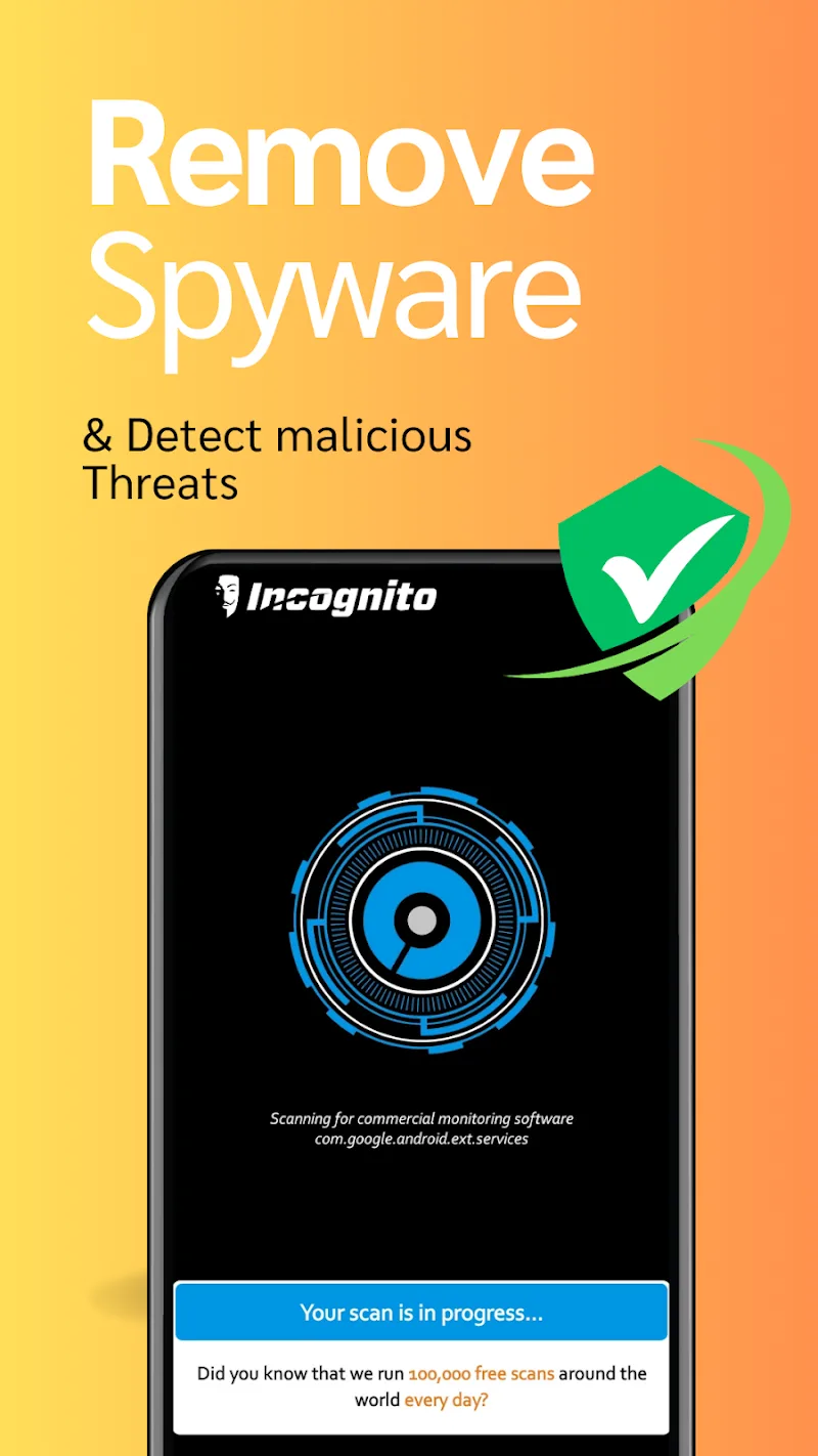 Tangkapan layar Incognito 1