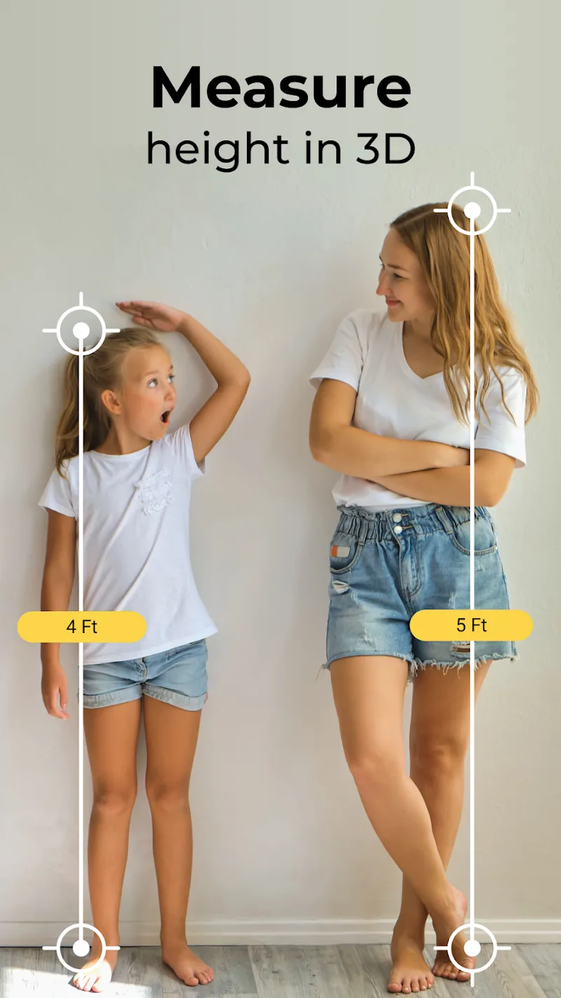Cuplikan layar aplikasi AR Measure 3