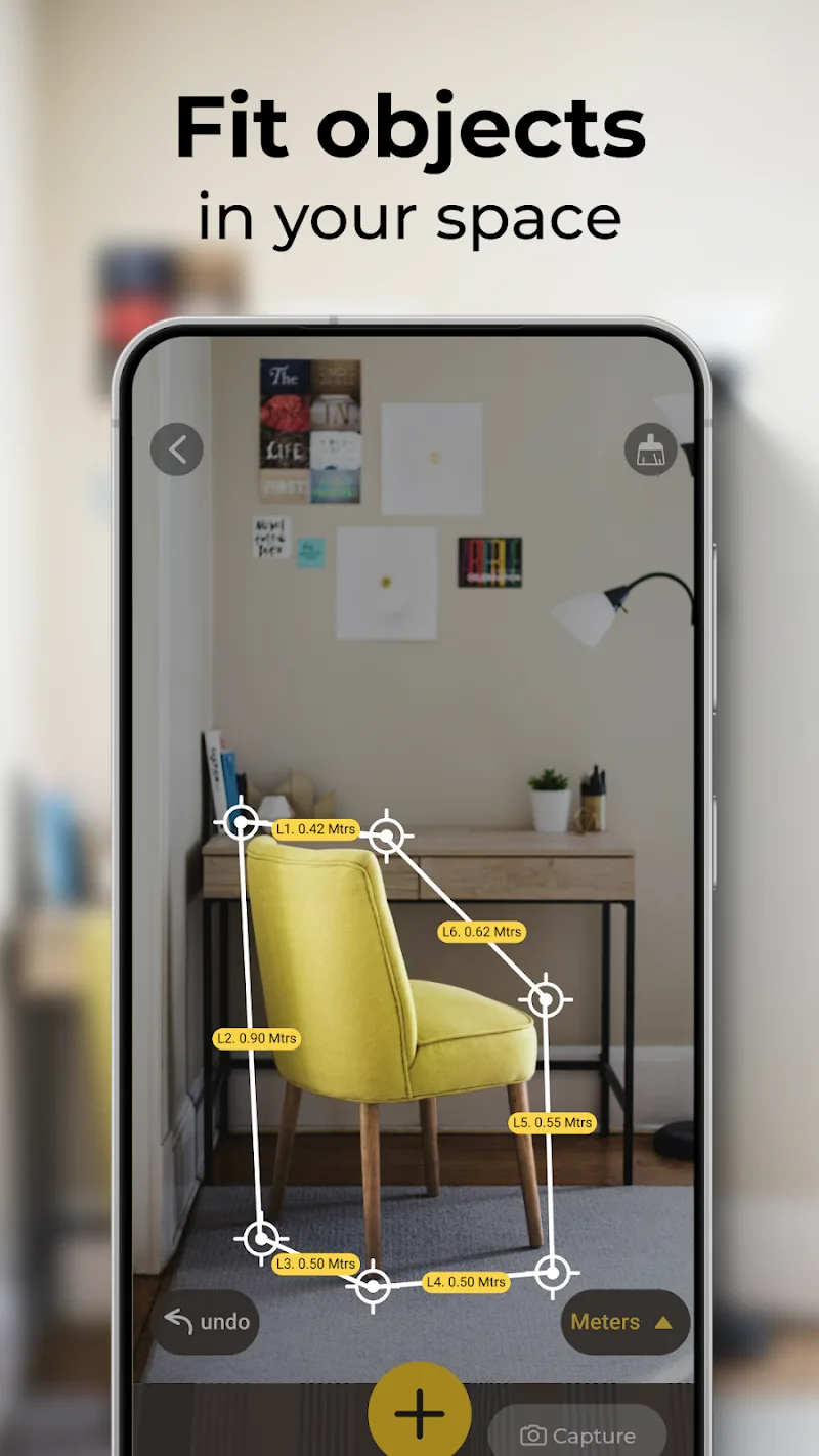 Cuplikan layar aplikasi AR Measure 4