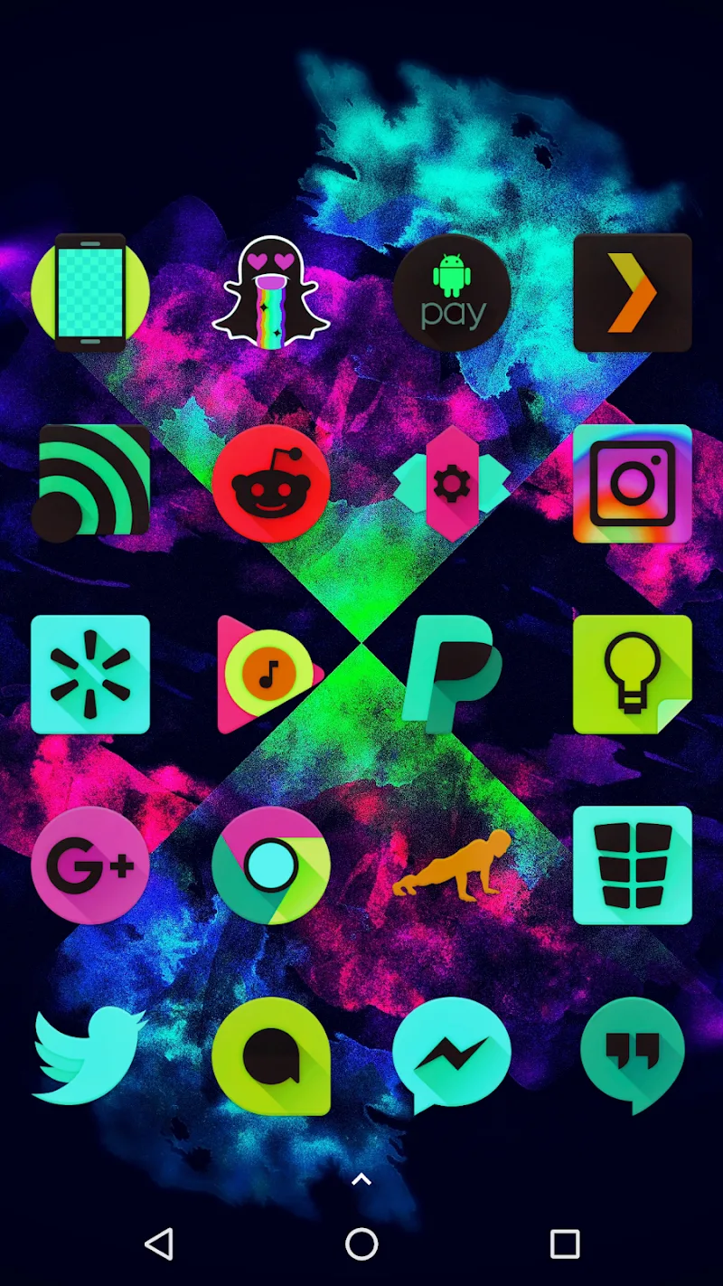Cuplikan layar Black Light Icon Pack 5