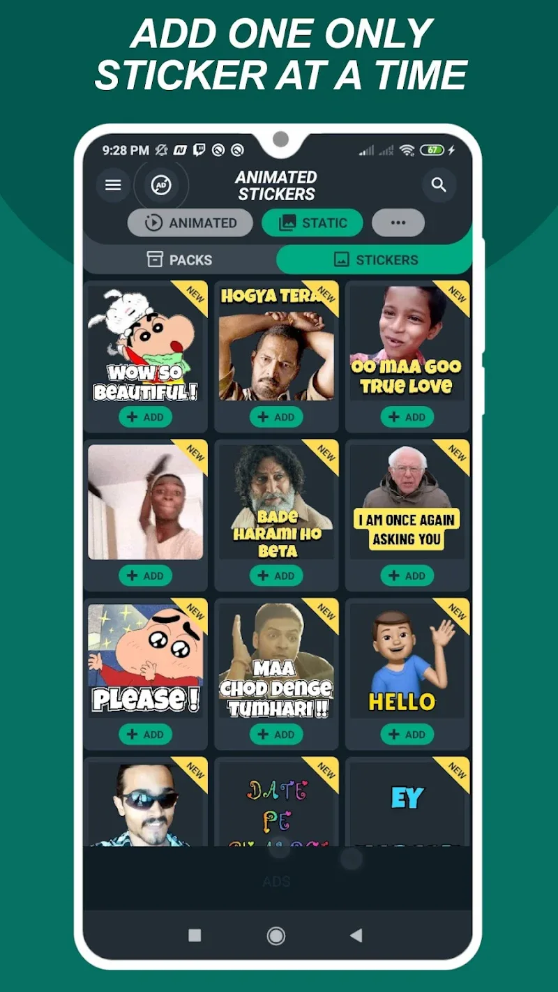 Capture d'écran 3 de Animated Stickers Maker