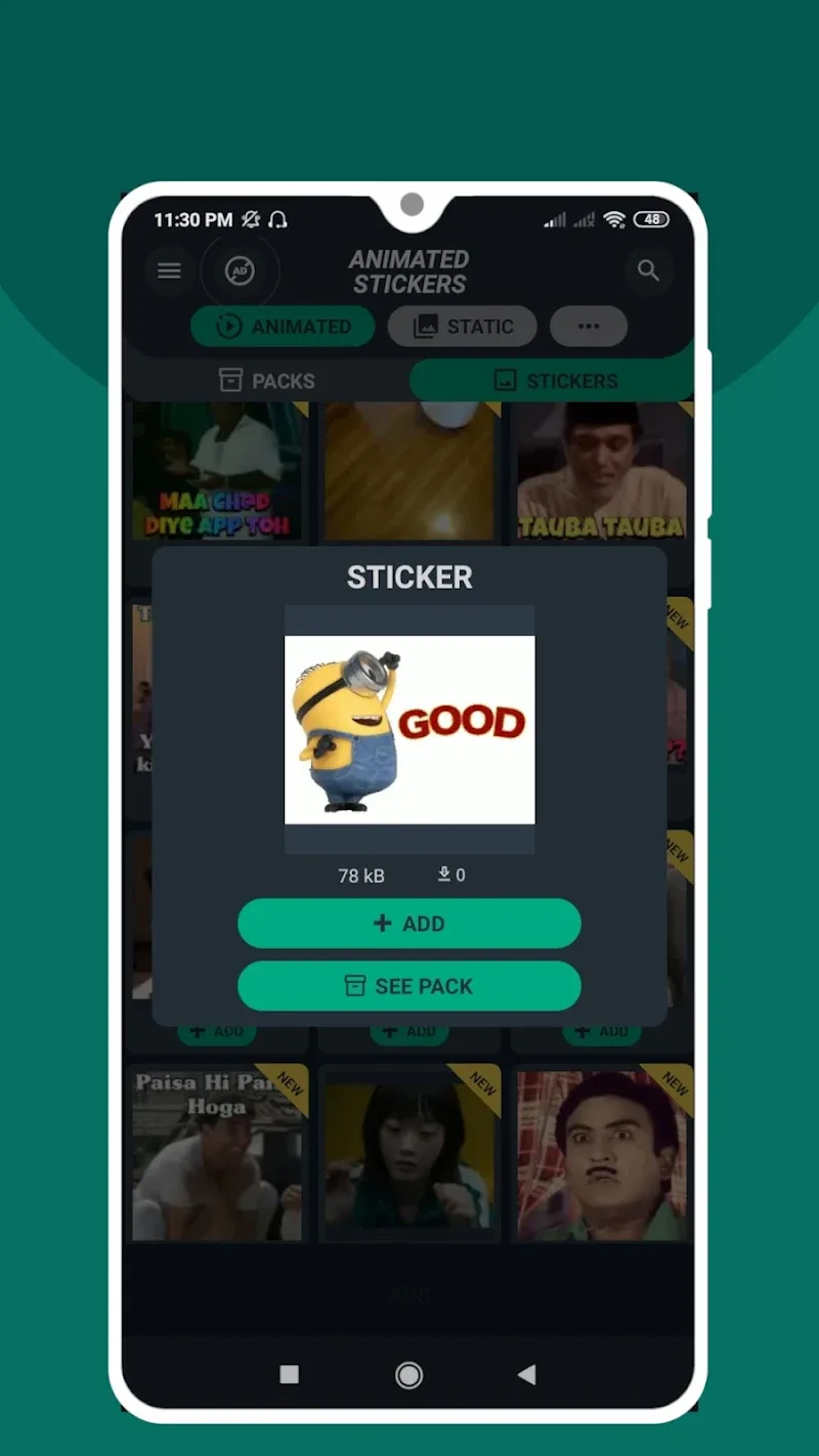 Capture d'écran 5 de Animated Stickers Maker