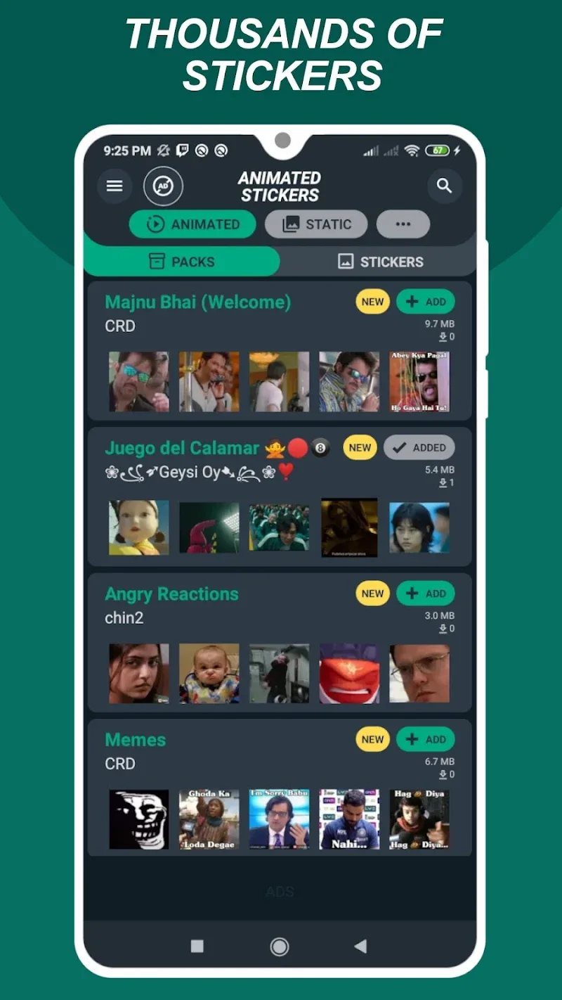Capture d'écran 2 de Animated Stickers Maker