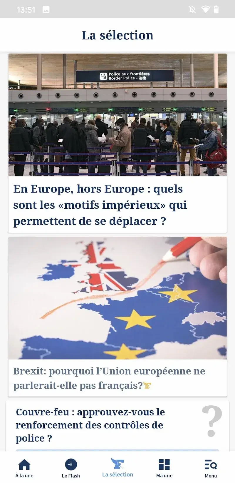 Tangkapan layar aplikasi Le Figaro 4