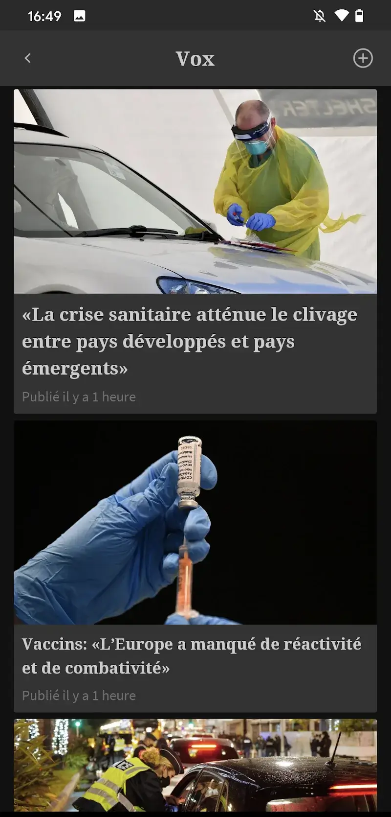 Tangkapan layar aplikasi Le Figaro 5