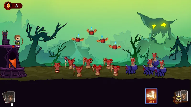 Screenshot gameplay Archer In Hell 4
