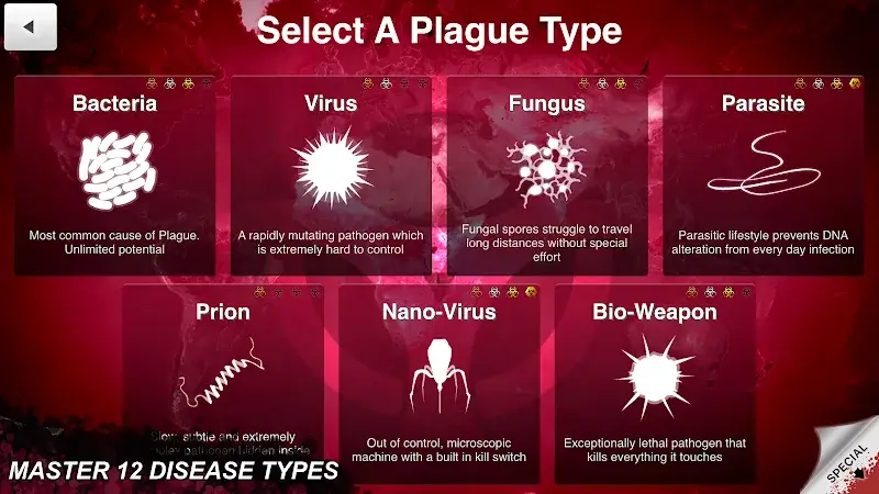 Cuplikan layar Plague Inc. 4