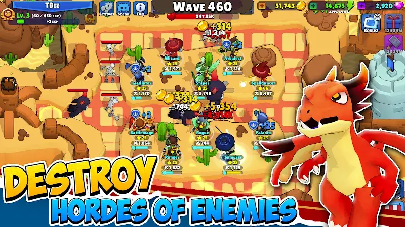 Idle Hero TD screenshot 2