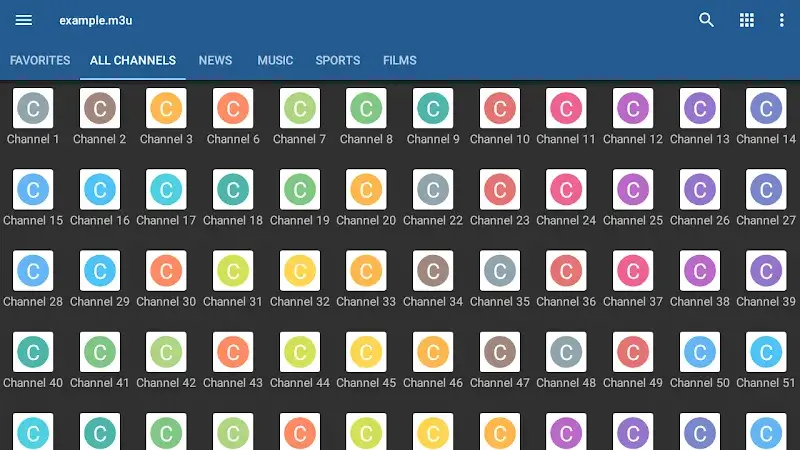 Tangkapan layar IPTV Pro 5