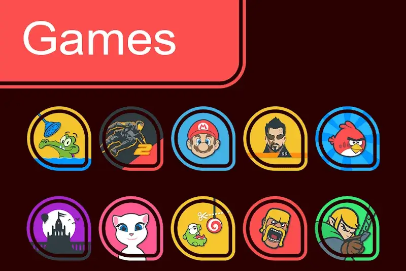 Captura de pantalla 4 de Pixel Ring Drop - Paquete de iconos