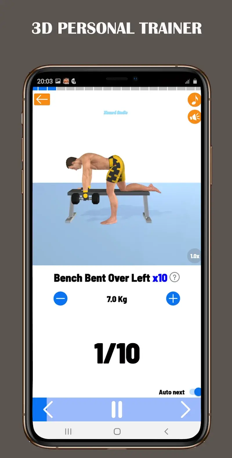 Aperçu 6 de l'application Dumbbell Home - Gym Workout