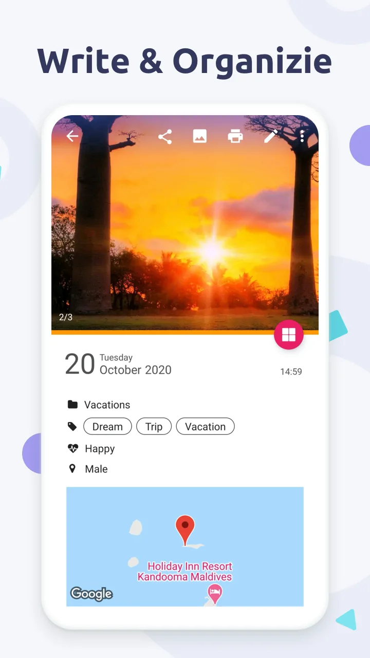Diaro app screenshot 4