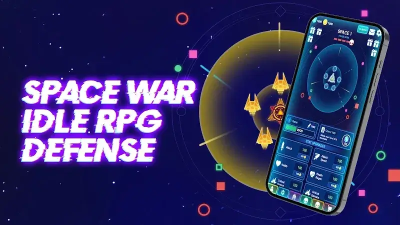 Space War: Idle RPG Defense screenshot 1