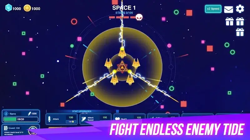 Space War: Idle RPG Defense screenshot 2