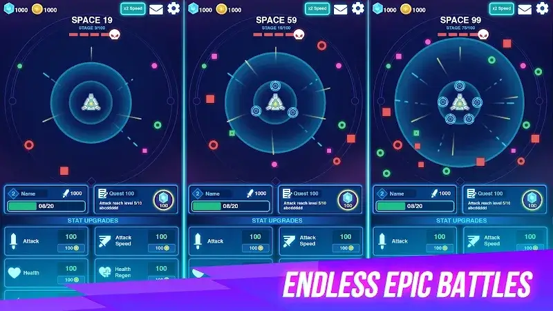 Space War: Idle RPG Defense screenshot 5