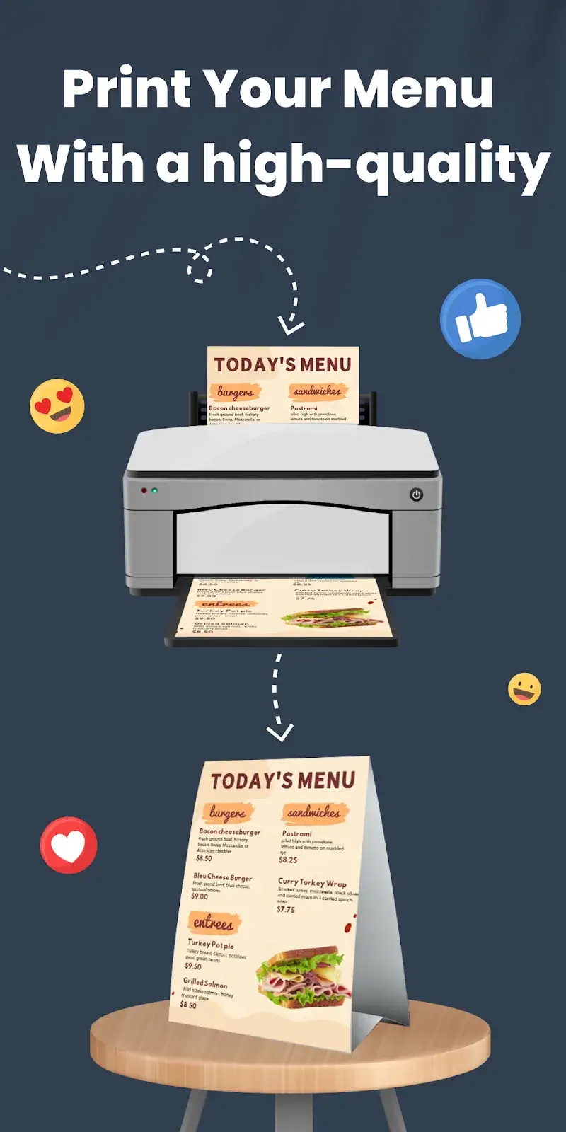 Menu Maker captura de pantalla 3