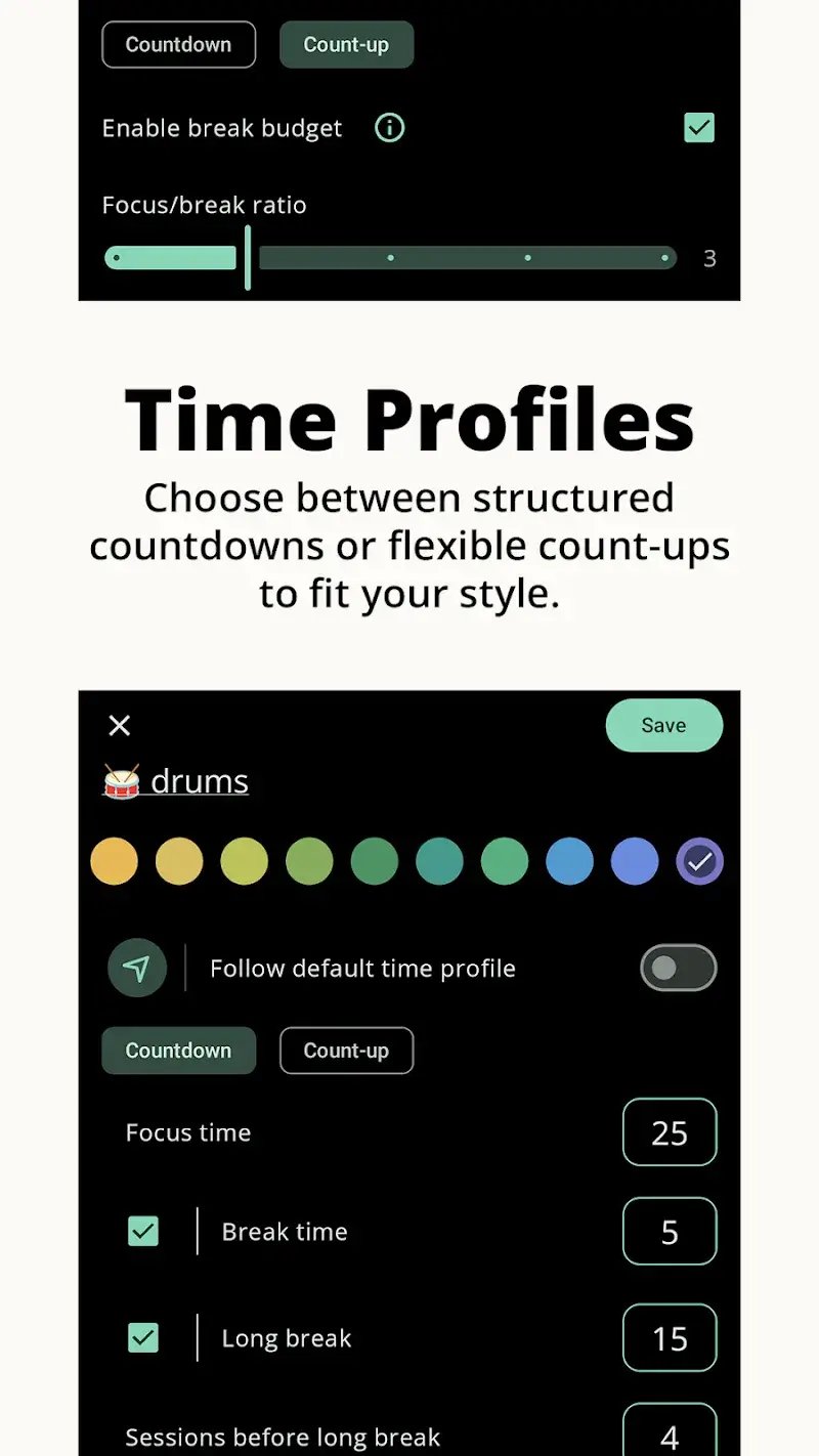 Capture d'écran 3 de Minimalist Pomodoro Timer