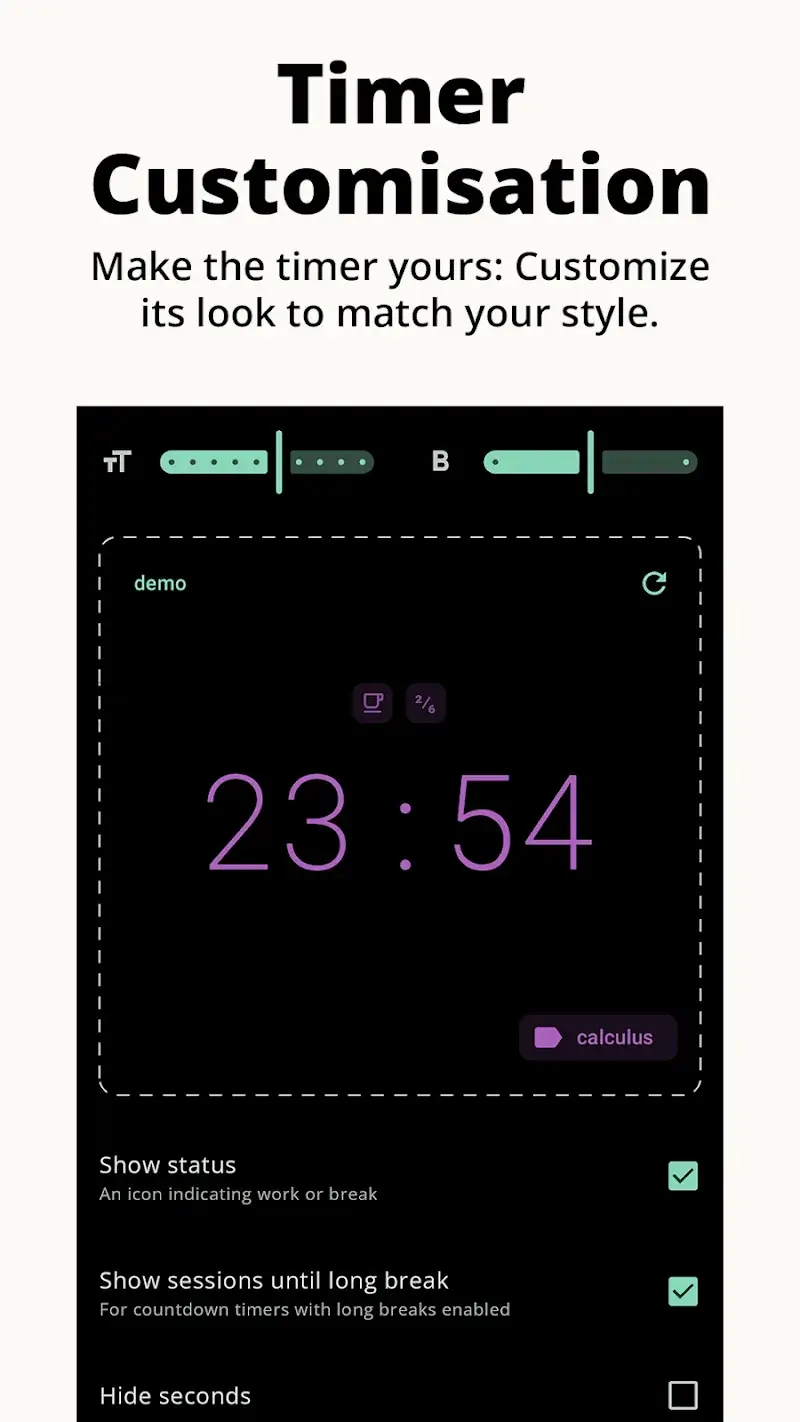 Capture d'écran 6 de Minimalist Pomodoro Timer