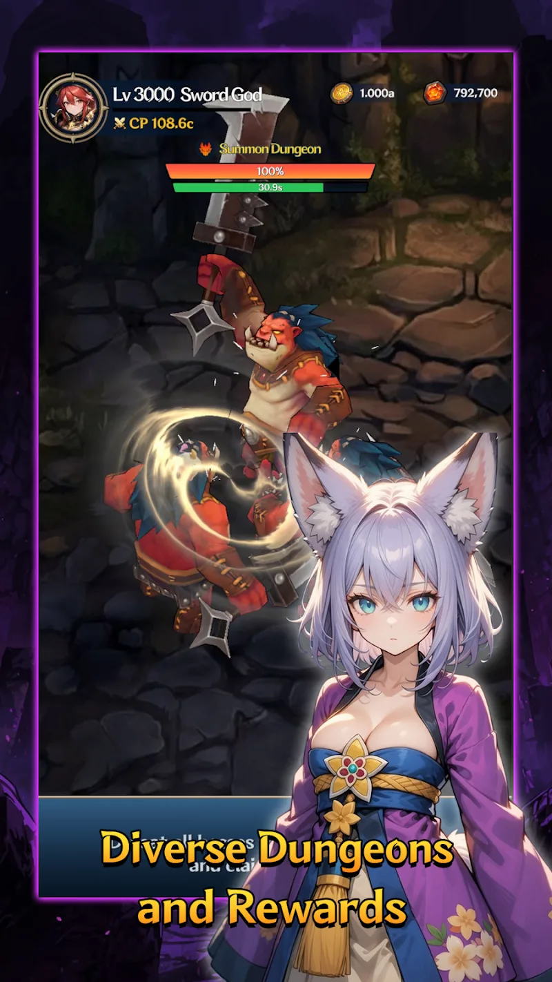 Capture d'écran 4 du gameplay de Sword God Idle