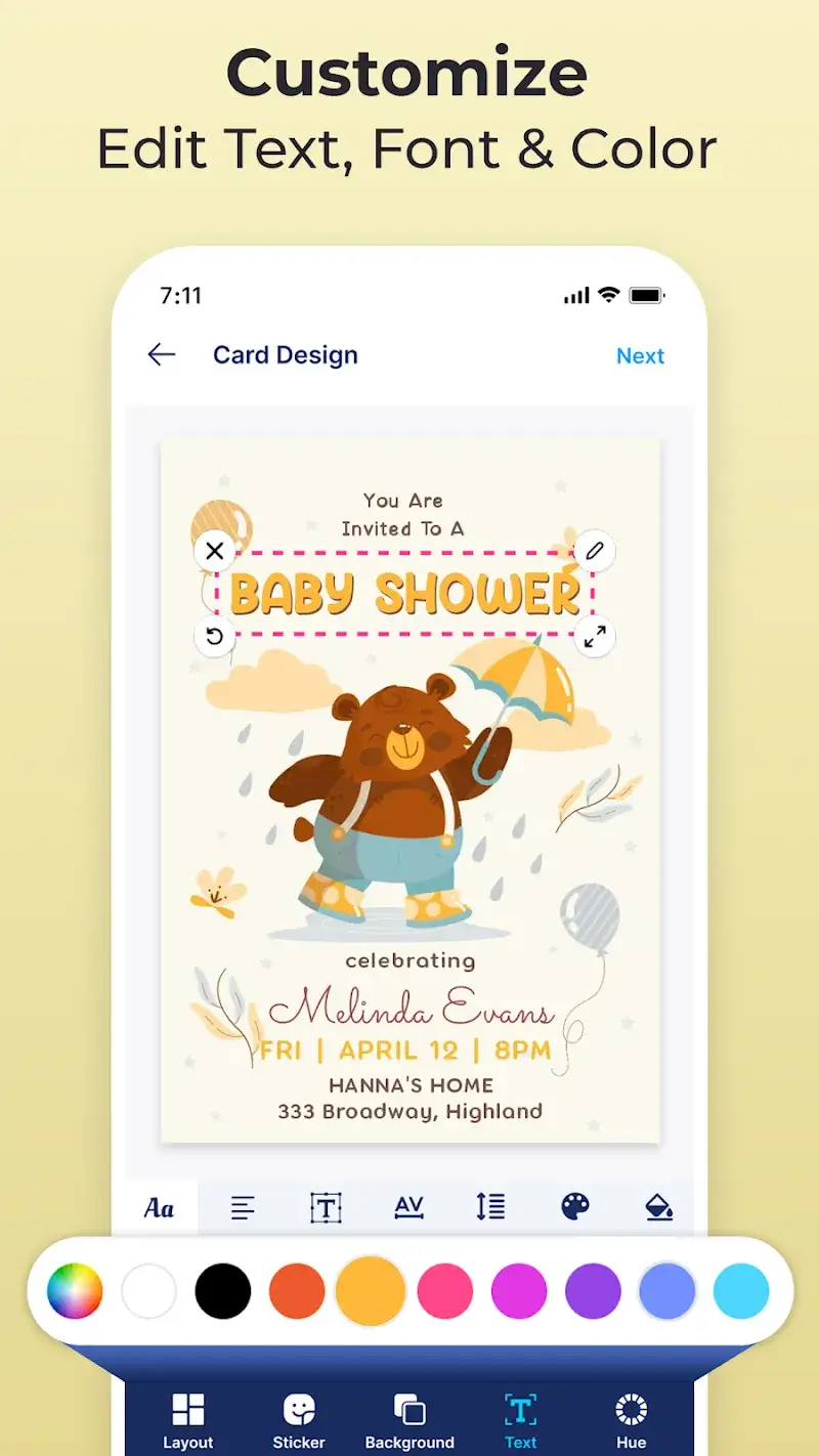 Invitation Maker & Card Design Screenshot 3