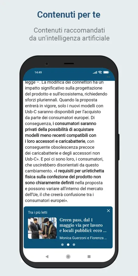 Captura de tela 2 do Corriere della Sera