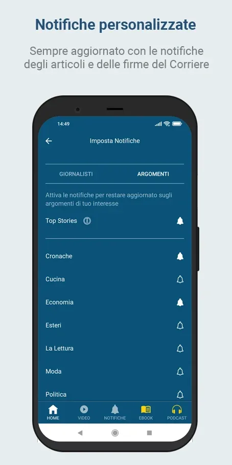 Captura de tela 3 do Corriere della Sera