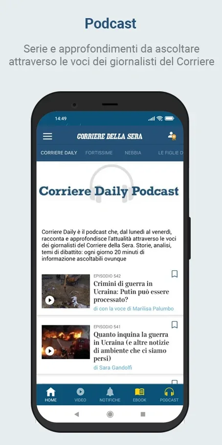 Captura de tela do Corriere della Sera 6