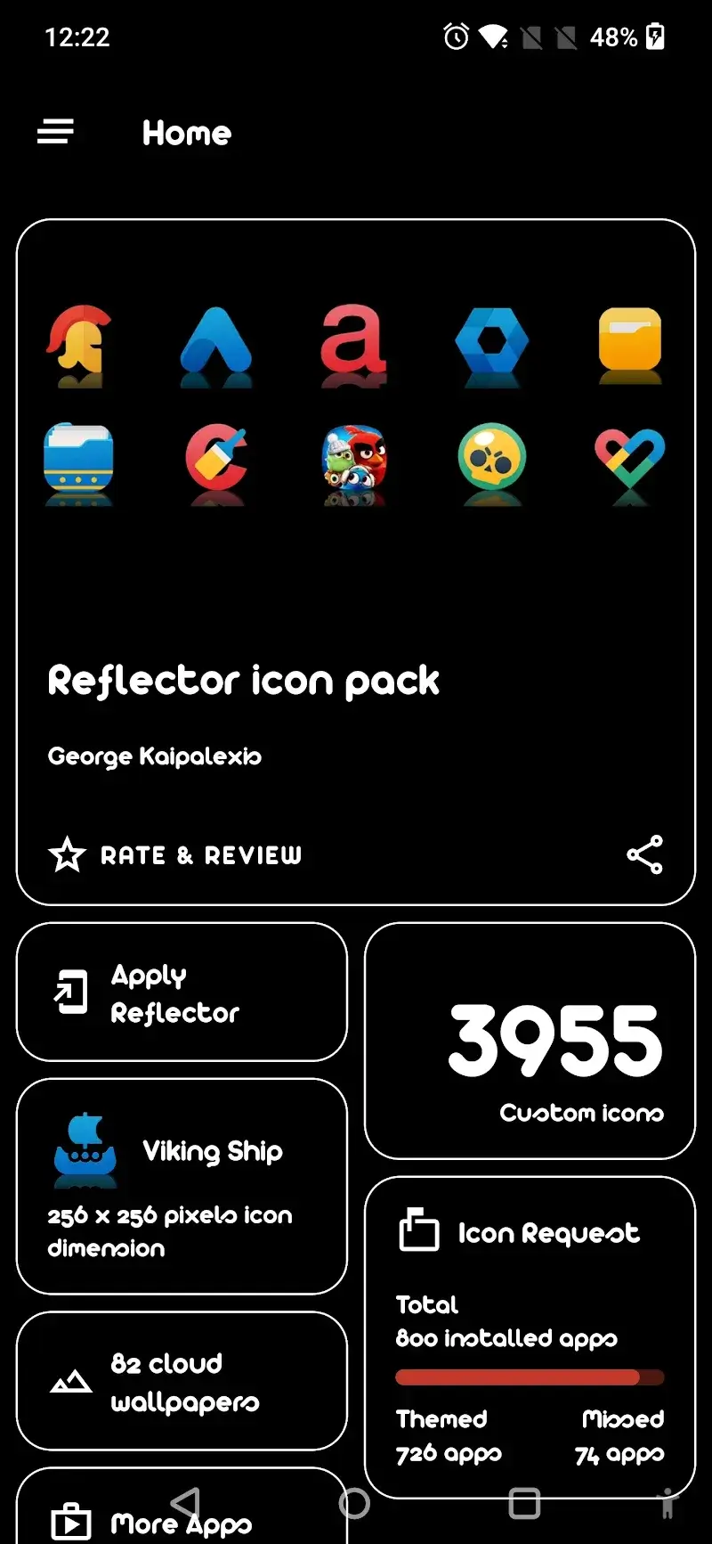 Captura de pantalla de Reflector - Icon Pack 4