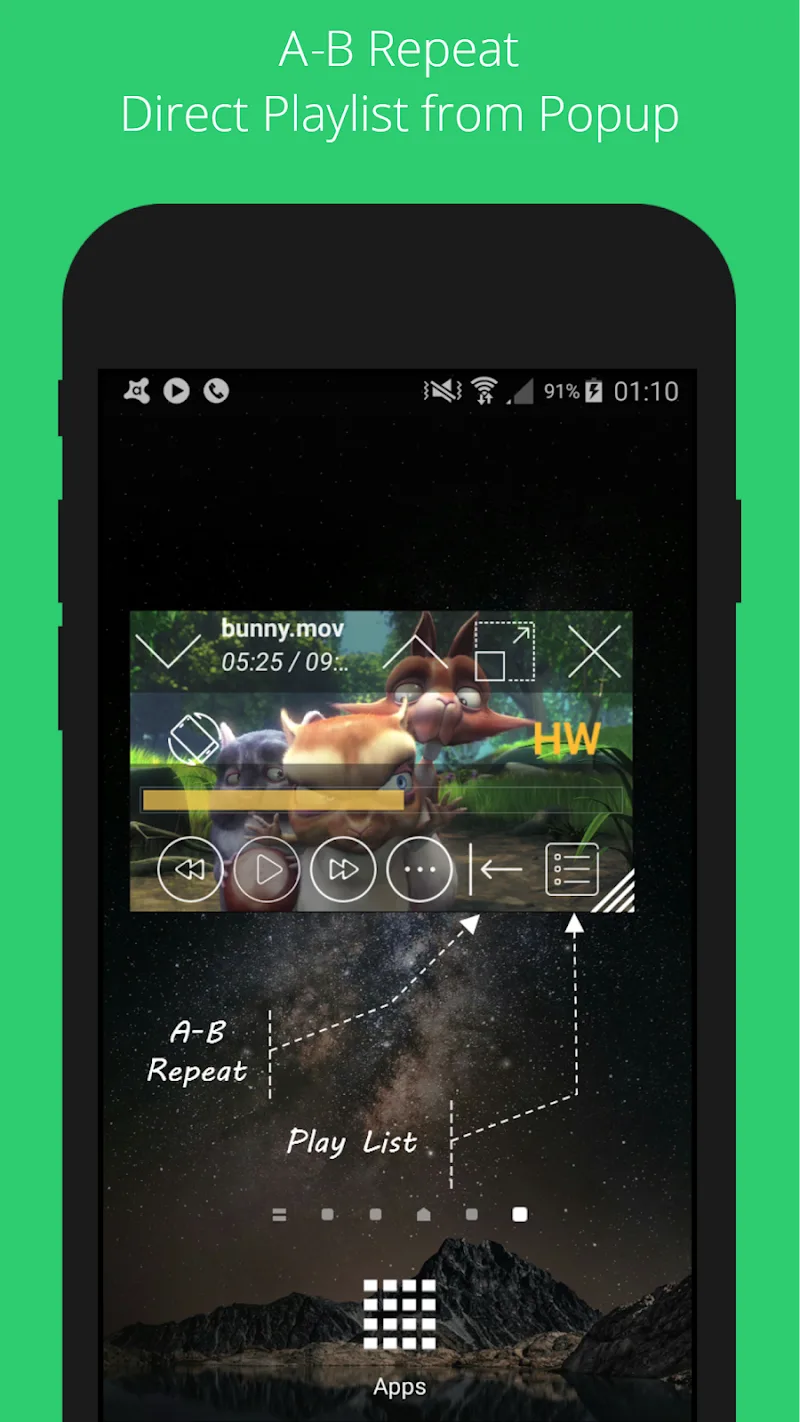 Captura de pantalla 5 de Lua Player Pro