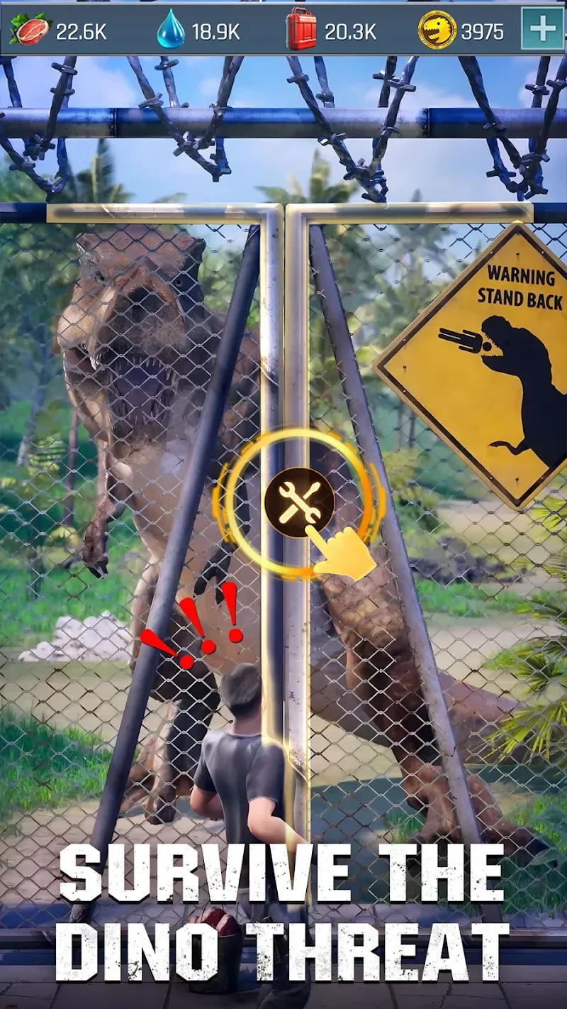 Tangkapan layar Dino War: Survival 1