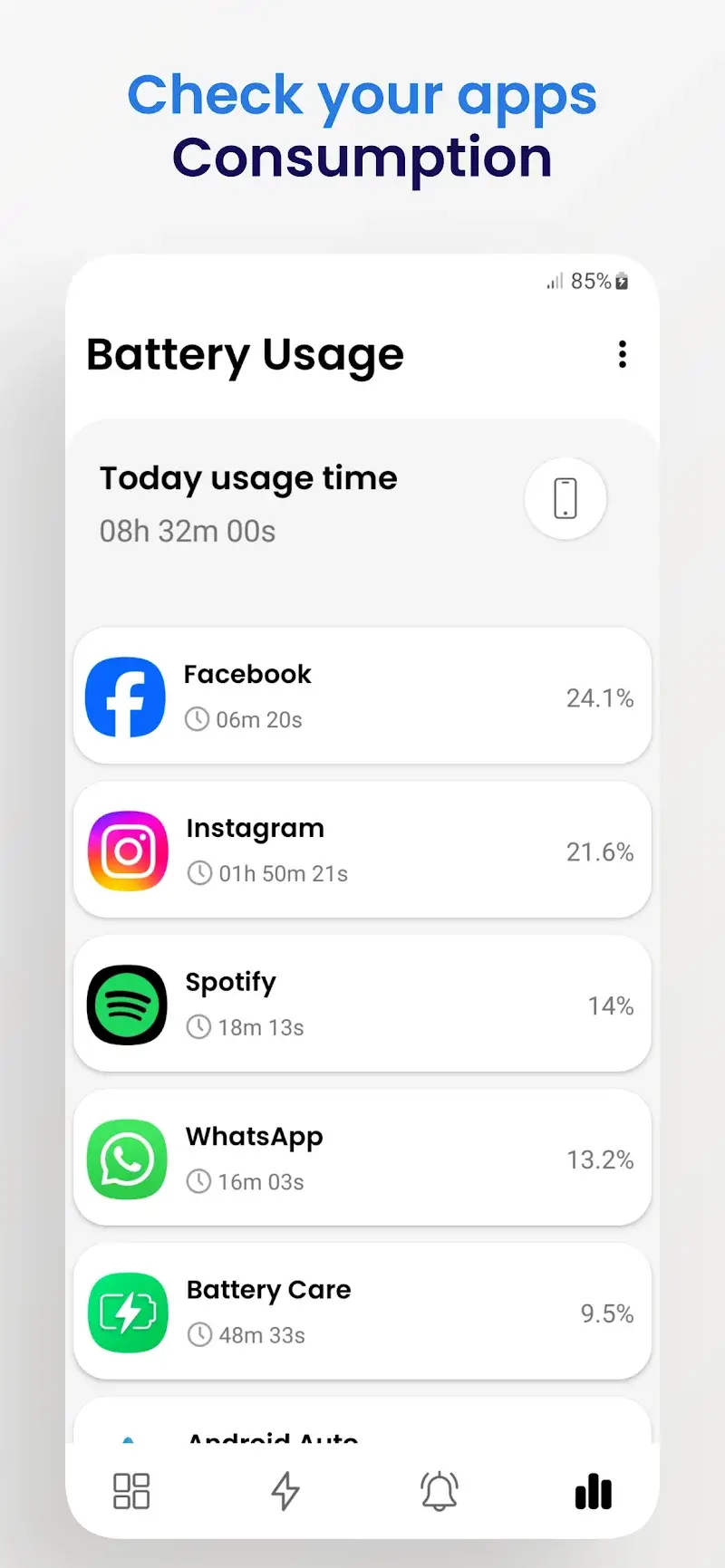 Tangkapan layar BatteryCare 5