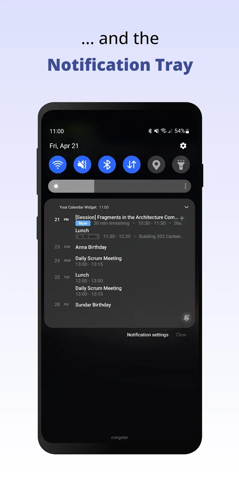 Capture d'écran 2 de Your Calendar Widget