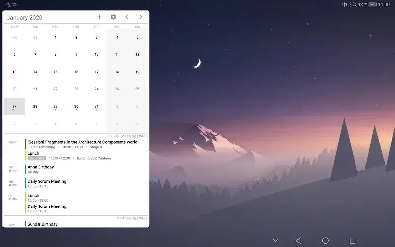 Capture d'écran 6 de Your Calendar Widget