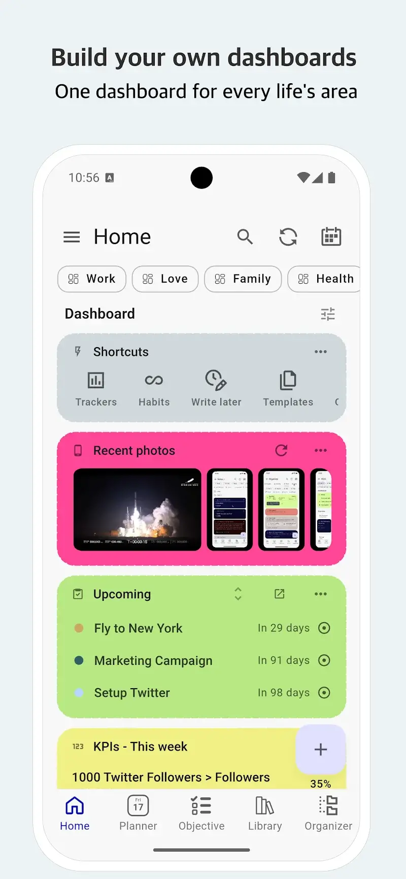 Captura de tela 2 do Life Organizer - Journal it!