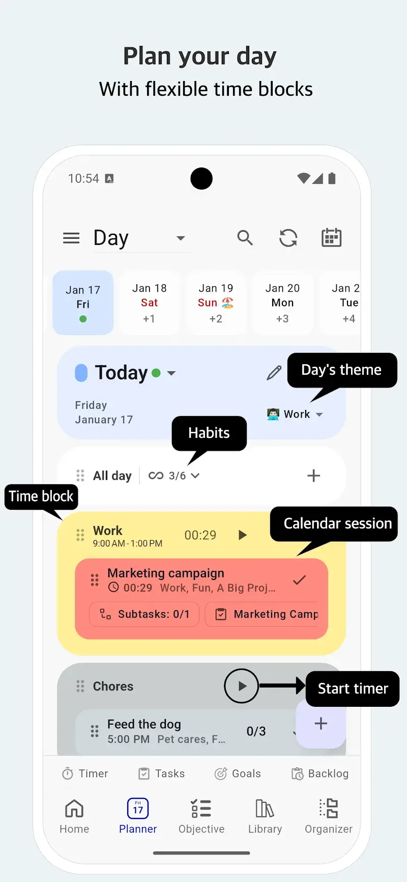 Captura de tela 3 do Life Organizer - Journal it!