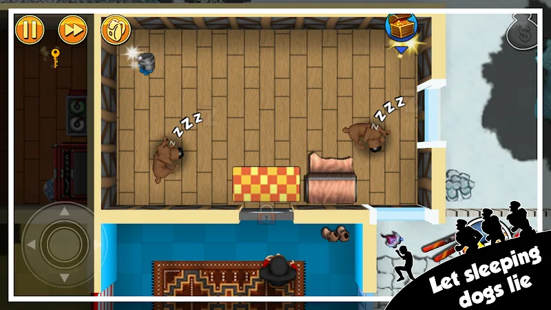 Cuplikan layar Robbery Bob 3