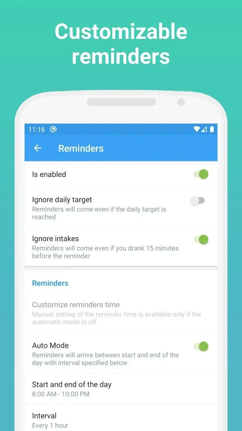 BeWet: Drink Water Reminder Screenshot 2