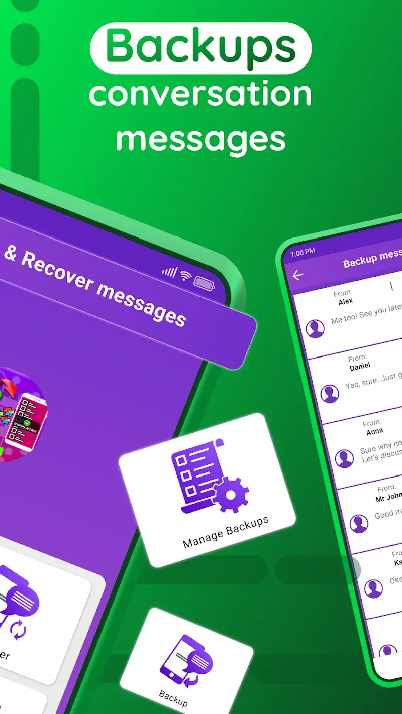Captura de pantalla 2 de Recover Deleted Messages